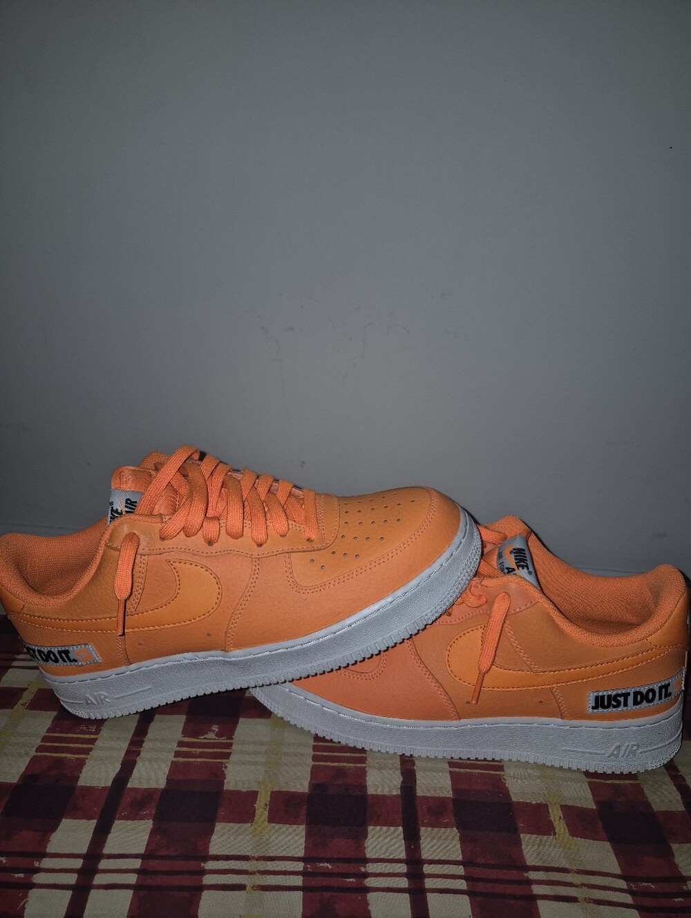 Nike Air Force 1 Low "Just Do It" Orange Sneakers